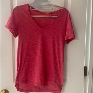 Lulu lemon red workout tee